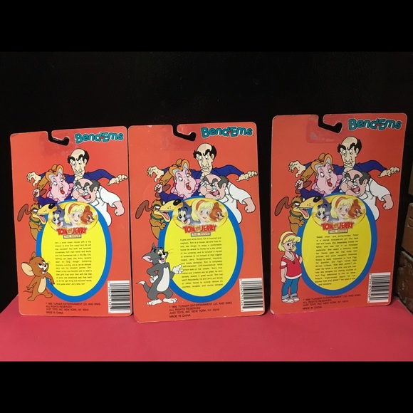 TOM AND JERRY VTG 1992 Bend-Ems Tom, Jerry & Robyn - Picture 8 of 14